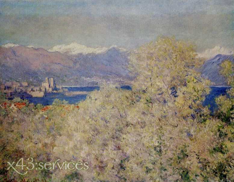 Claude Monet - Antibes - gesehen von La Salis Garten